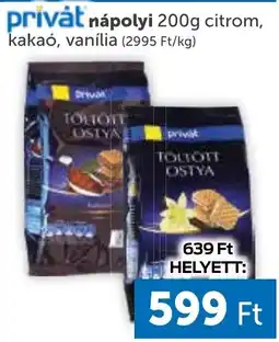 PRIVÁT privát töltött ostya ajánlat