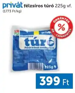 PRIVÁT Privát félzsíros túró ajánlat