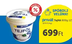 PRIVÁT privát tejföl ajánlat