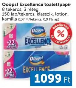 PRIVÁT Ooops! excellence toalettpapír ajánlat