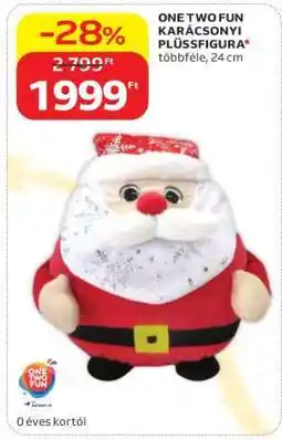 Auchan ONE TWO FUN KARÁCSONYI PLÜSSFIGURA ajánlat