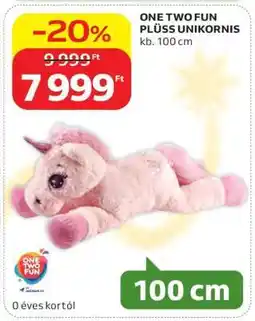Auchan ONE TWO FUN PLÜSS UNIKORNIS ajánlat
