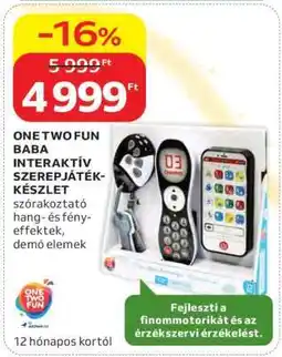 Auchan ONE TWO FUN BABA INTERAKTÍV SZEREPJÁTÉK-KÉSZLET ajánlat