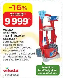 Auchan VILEDA GYERMEK TISZTÍTÓKOCSI-KÉSZLET ajánlat