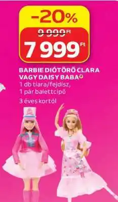 Auchan BARBIE DIÓTÖRŐ CLARA VAGY DAISY BABA ajánlat