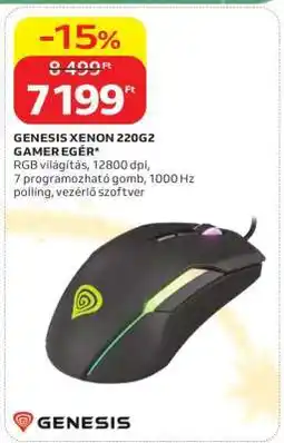 Auchan GENESIS XENON 220G2 GAMER EGÉR ajánlat