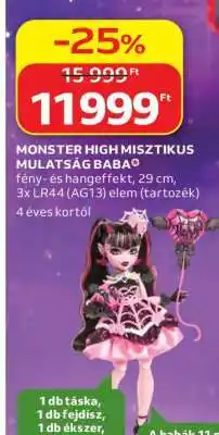 Auchan MONSTER HIGH MISZTIKUS MULATSÁG BABA ajánlat