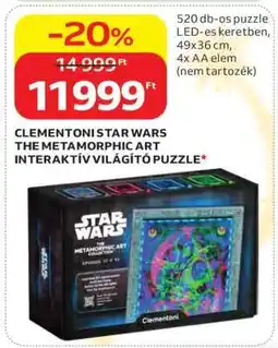 Auchan CLEMENTONI STAR WARS THE METAMORPHIC ART INTERAKTÍV VILÁGÍTÓ PUZZLE ajánlat
