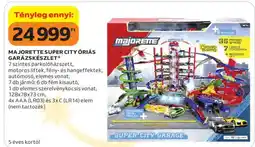 Auchan MAJORETTE SUPER CITY ÓRIÁS GARÁZSKÉSZLET ajánlat