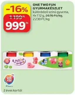 Auchan ONE TWO FUN GYURMAKÉSZLET ajánlat