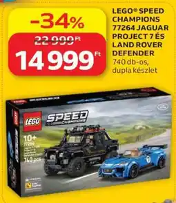 Auchan LEGO SPEED CHAMPIONS 77264 JAGUAR PROJECT 7 ÉS LAND ROVER DEFENDER ajánlat