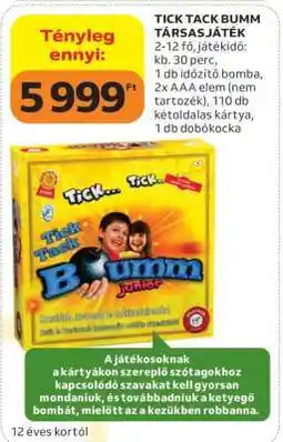 Auchan TICK TACK BUMM TÁRSASJÁTÉK ajánlat