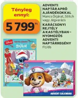 Auchan ADVENTI NAPTÁR APRÓ AJÁNDÉKOKKAL ajánlat