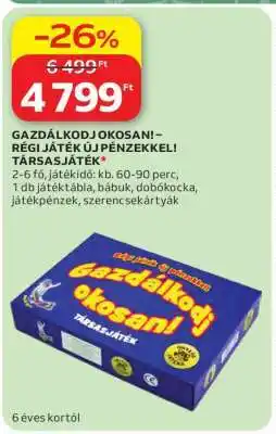 Auchan Gazdálkodj okosan! – Régi játék új pénzekkel! Társasjáték ajánlat
