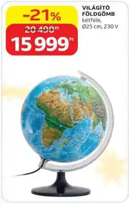 Auchan VILÁGÍTÓ FÖLDGÖMB ajánlat