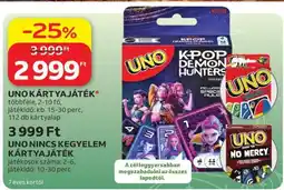 Auchan UNO kártyajáték ajánlat