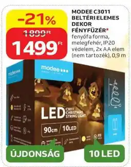 Auchan MODEE C3011 BELTÉRI ELEMES DEKOR FÉNYFŰZÉR ajánlat