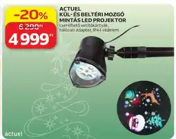Auchan ACTUEL KÜL- ÉS BELTÉRI MOZGÓ MINTÁS LED PROJEKTOR ajánlat
