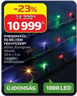 Auchan PHENOM KÜL- ÉS BELTÉRI FÉNYFŰZÉR ajánlat