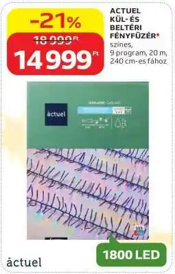 Auchan ACTUEL KÜL- ÉS BELTÉRI FÉNYFŰZÉR ajánlat