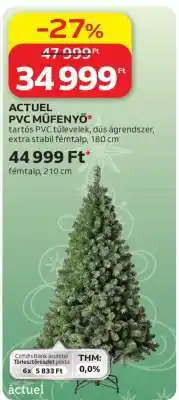 Auchan ACTUEL PVC műfenyő ajánlat
