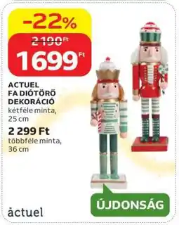 Auchan ACTUEL FA DIÓTÖRŐ DEKORÁCIÓ ajánlat