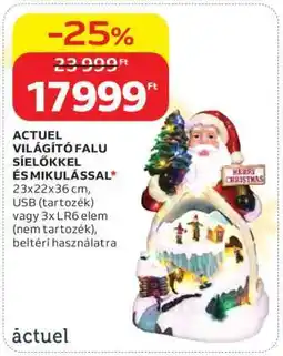 Auchan ACTUEL VILÁGÍTÓ FALU SÍELŐKKEL ÉS MIKULÁSSAL ajánlat