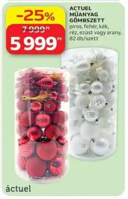 Auchan ACTUEL Műanyag Gömbszett ajánlat