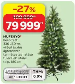 Auchan Műfenyő ajánlat