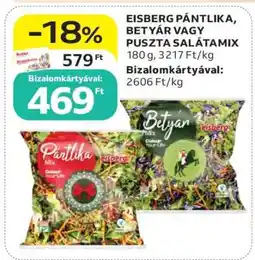 Auchan Eisberg Pántlika, Betyár vagy Puszta Salátamix ajánlat