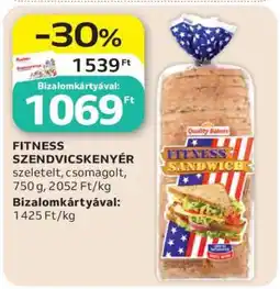 Auchan Fitness Szendvicskenyér ajánlat