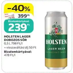 Auchan HOLSTEN LAGER DOBOZOS SÖR ajánlat