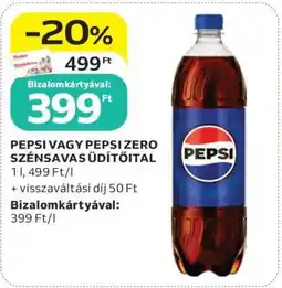 Auchan Pepsi vagy Pepsi Zero szénsavas üdítőital ajánlat
