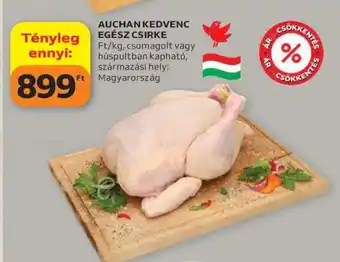 AUCHAN KEDVENC EGÉSZ CSIRKE