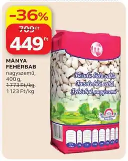 Auchan MÁNYA FEHÉRBAB ajánlat