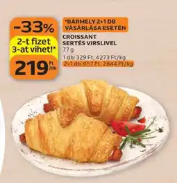 Auchan CROISSANT SERTÉS VIRSLIVEL ajánlat