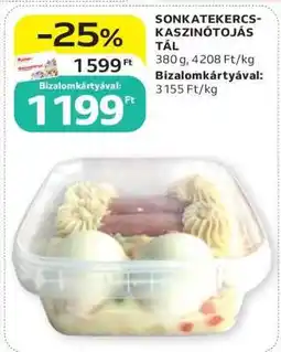 Auchan SONKATEKERCS-KASZINÓTOJÁS TÁL ajánlat