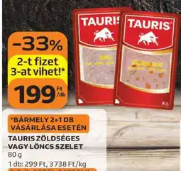 Auchan Tauris Zöldséges vagy Löncs Szelet ajánlat