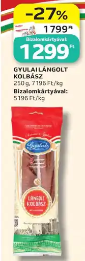 Auchan Gyulai lángolt kolbász ajánlat