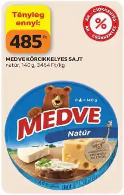 Auchan MEDVE KÖRCIKKELYES SAJT ajánlat