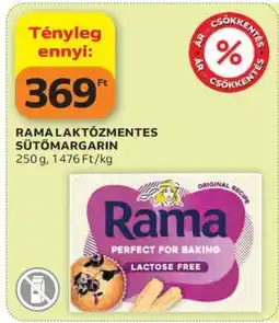 Auchan Rama laktózmentes sütőmargarin ajánlat