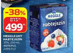 Auchan MEGGLE UHT Habtejszín ajánlat