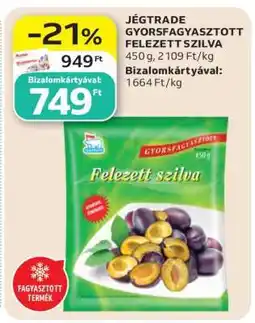 Auchan JÉGTRADE GYORSFAGYASZTOTT FELEZETT SZILVA ajánlat
