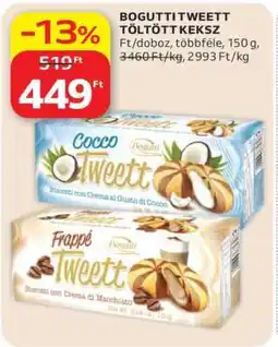 Auchan BOGUTTI TWEETT TÖLTÖTT KEKSZ ajánlat