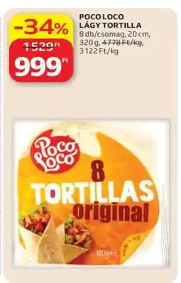 Auchan POCO LOCO LÁGY TORTILLA ajánlat