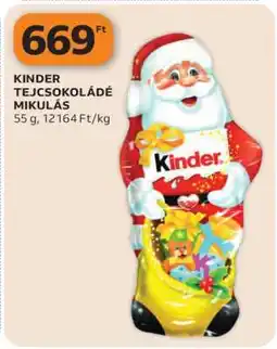 Auchan KINDER TEJCSOKOLÁDÉ MIKULÁS ajánlat