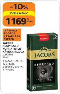Auchan Jacobs Nespresso Kompatibilis Kávékapszula ajánlat