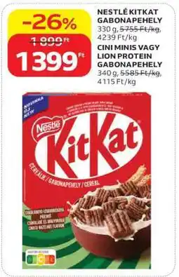 Auchan NESTLÉ KitKat Gabonapehely ajánlat