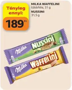 Auchan MILKA WAFFELINI, NUSSINI ajánlat