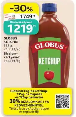 Auchan Globus ketchup ajánlat